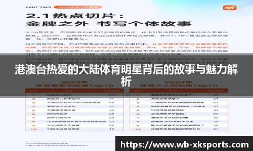 港澳台热爱的大陆体育明星背后的故事与魅力解析